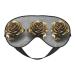 Gold Rose Print Double-Sided Eye Mask Soft and Light Blocking for Enhancing Sleep Quality