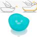 High-Low Scoop Bowl with Suction Cup Base - Spill-Proof Eating Aid for Elderly and Disabilities (Blue) - Buy Online on GoSupps.com
