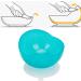 Scooper Cooper Bowl: Spout-Safe Suction Cup Plates for Disabled & Seniors - Slide-Resistant Dishes for Geriatric Care - Blue - Buy Online on GoSupps.com