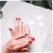 Ipetboom French Tip Nail Tool 6pcs Nail Art Silicone Stamp Silica Gel Cosmetic Transfer Seal Manicure Tools 2.50X2.50X1.30CM Transparent 1 - Buy Online on GoSupps.com