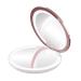 Impressions Coco LED Compact Mirror with Dimmer Button  Round Makeup Mini Travel Mirror with 7X Magnifying Glass