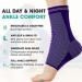 Modvel Foot & Ankle Brace Socks - Compression Sleeve for Sprained Ankle Support Tendonitis & Arthritis - Adjustable Ankle Brace for Men & Women - Sports & Running - Small T Purple - Buy Online on GoSupps.com