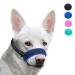 ILEPARK fabric muzzle to stop dogs from biting barking and chewing adjustable neck breathable (XL blue) XL Blue