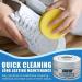 New 100g White Shoe Cleaning Cream Multi-functional Sports Maintenance Brightening And Shoes Cleaning Yellowing F2K9 Whiten - Buy Online on GoSupps.com