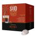 Caff Fatto a Sud 150 koffiecapsules Ese 44 Intenso Intenso verpakking met 150 capsules Italiaanse espresso Intenso rode mix