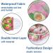 2 PACK Large Waterproof Shower Caps for Women - Double Layered & Adjustable Bath Hats - Pink - 2 Count - Buy Online on GoSupps.com