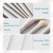 Rownyeon 12pcs White Grey Makeup Brush Set - Professional Synthetic Brushes for Foundation, Blending, Powder, Blush, Concealer, and Eyeshadow - With PU Leather Roll - Buy Online on GoSupps.com