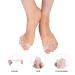 Straightener Silicone Toe Separators - Bunion Corrector & Hammer Toe Spacers for Foot Fitness - 1 Pair (Pink) | Men Women - Buy Online on GoSupps.com