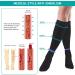 T.E.D. Anti-Embolism Stockings 15-20 mmHg Compression - Thigh High/Knee High for Women & Men - Inspect Toe Hole - Black - Buy Online on GoSupps.com
