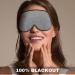 Premium Grey 100% Blackout Sleep Mask for Women & Men | Adjustable Strap | Zero Pressure 3D Eye Mask | Travel Essential - Buy Online on GoSupps.com