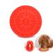 Buddy Treat Mat Perfect Curve Lick Pad Dog Washing Licky Pad- Dogs Bath Buddy- Grooming Helper- Super Suction- Just Add Peanut Butter Red