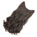 FRCOLOR Headband Wigs Fluffy U-shaped Wig Wavy Hair Extensions Real Hair Body Wave Human Hair Wig Wavy Wigs Headband Wig Black Wig Wigs with Headbands Black Wavy Wig Temperature Wire Clip 45X8CM Black