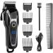 Buy Electric Clipper Man Trimmer - Wireless Titanium Alloy LED Display Rechargeable Haircut Kit - International Shipping Available - Buy Online on GoSupps.com