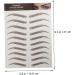 FOMIYES 27 Sheets Waterproof Eyebrow Stickers Faux Eyebrown Decals Makeup Brow Sticker Tool Water Proof 6d - Buy Online on GoSupps.com