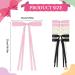 Acwoo 90s Bowknot Hair Clips - Soft Satin Sponge French Band Hairpins for Parties & Christmas | International Shipping - Buy Online on GoSupps.com