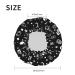 Kadiman Skull Cat Moon Gothic Large Shower Cap for Women - Reusable Waterproof Hair Bonnet with Elastic Band, Double Layer, Soft EVA Lined - Colorful Design, One Size - Buy Online on GoSupps.com