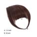 Clip in Bangs One Piece Ponytail - 100% Remy Human Hair for Women & Girls | French Bangs in Dark Brown - Buy Online on GoSupps.com