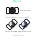Kuaguozhe Silicone Protection Case for Apple Airtag - Dog Collar & Pet Loop Holder - Slide-On Sleeve - Black & Blue - Buy Online on GoSupps.com