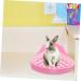 BESPORTBLE Box Rabbit Toilet Hamster Toilet Hamster Bedding Guinea Pig Toilet Small Pet Litter Pan Plastic 25X19X10CM Pink - Buy Online on GoSupps.com