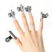 Nail Extension Clips - 5pcs Stainless Steel Silver C Curve Nail Art Accessories for Perfect Extensions - Buy Online on GoSupps.com