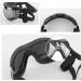 JIAMIAN Dog Goggles - Anti-UV Windproof Eye Protection for Medium & Large Dogs, Black - Buy Online on GoSupps.com