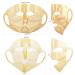 2 Pack Gold Moisturizing Face Mask - Silicone Reusable 3D Cover for Women - Hydrotherapy Patch for Beauty - GELMAY - Buy Online on GoSupps.com