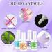 Dip Powder Nail Kit - 4 Color Starter Set with 4 Dipping Powders & 4 Liquid Polishes - Purple Blue Acrylic System - Buy Online on GoSupps.com
