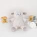 Little Love by NoJo Lamb Plush Pacifier Buddy - White and Taupe - Buy Online on GoSupps.com