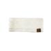 C.C Soft Stretch Cable Knit Ear Warmer Headband - Winter Warm & Fuzzy Lined (Ivory) - Buy Online on GoSupps.com