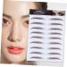 WOONEKY 4pcs Eyebrow Stickers Eyebrow Transfer Sticker Authentic Brow Hair Stencils Eyebrow Trimming Tool 6d 21x15cm Brown - Buy Online on GoSupps.com