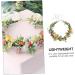Gogogmee Artificial Flower Headband Headband Bridal Headpieces for Wedding Floral Wreath Headband Boho Hair Ties Lady Headband Flower Rose Wreath Bridal Fairy Headpiece Tiara Fabric - Buy Online on GoSupps.com