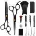 Tidevan hairdressing scissors 14 pieces hairdressing scissors set hair cutting scissors Profi set with hairdressing cloak. Professional hairstream precise haircuts hairdresser accessories for hair and beard ladies men children