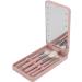 Huairdum Makeup Brush Set with Mirror LED Makeup Brush Box with Mirror for Home for Travel - Buy Online on GoSupps.com