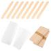 Beaupretty 200 STK wax papier Wax pencil Waxes For hair removal wax strips for hair removal on the face of wooden sticks wooden sticks wax sticks for soft wax wax bar bodies