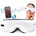 Heated Compression Eye Mask with Music Face Massager Rechargeable Sleep Mask with Warm Compress and Facial Vibration Relaxation and Comfort