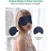 Beevine 100% Pure Silk Sleep Mask 2-Pack | Adjustable Eye Masks for Sleeping & Yoga | Light Blocking in Black & Blue - Buy Online on GoSupps.com