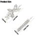 4-Piece Rhinestone Bridal Hair Clips Set - Silver Leaf Wedding Hair Accessories for Brides, Bridesmaids, and Flower Girls - Buy Online on GoSupps.com