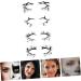  TOVINANNA 12 Pairs Halloween Eye Liner Stickers Halloween Eyes Decoration Cat Eyes Stickers Eyelash Strips Eyeshadow Stickers Eye Liner Stickers - Buy Online on GoSupps.com