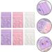  POPETPOP POPETPOP 6 Pieces Hybrid Gel Mixing Tray Nail Art Make Up Artist Paint Palette Watercolor Palette Rectangle Gel White Plastic Samples Nail - Buy Online on GoSupps.com