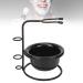 Men's Shaving Brush Holder - Dustproof Metal Holder & Portable Shaving Bowl for Men - Buy Online on GoSupps.com