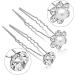 Chic Pearl Hair Pins for Wedding - Set of 40 Silver with Sparkling Rhinestones Perfect Accessory for Brides Bridesmaids Women and Girls - Buy Online on GoSupps.com