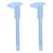 INOOMP Lot de 2 R gles Sourcils de 150 Mm Bleu Clair Pied Coulisse Professionnel pour Maquillage Pr cis Appareil de Mesure Portable Trac Conception des Sourcils