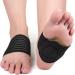 Ruilogod Arch Support Wrap for Plantar Fasciitis - Black Green Comfort Foam Cushion - One Size Fits All - Buy Online on GoSupps.com