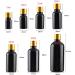 Tianzd 4-Piece 30ml Gloss Black Glass Bottles - Sealed Stopper & Gold Aluminum Caps for Essential Oils Fragrance Perfume & Aromatherapy - Buy Online on GoSupps.com