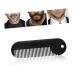 Doitool black comb hair men hair crest bears mustache ridge pocket ridge combs for men robust hair styling ridge salon gadget men's combs for hair travel comb mini