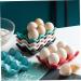 Healeved 6 Egg Holder for Fridge Cutlery Drawer Organiser Food Ceramic Egg Holder Egg Rack Non-slip Egg Grid White 14.5x9.5x3.2cm - Buy Online on GoSupps.com