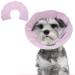 Pumyporeity pet neck crauses cats dogs collar anti-delicious neck collar adjustable protective collar elizabethan collar neckcrasses protective collar for cats dog (light pink l) l b-hellrosa