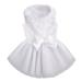 Asenku dog dress pet wedding dress princess lace puppy birthday party outfit formal clothing girls for small medium dog cats white m m white