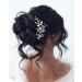 Unicra Bridal Wedding Hair Vine | Silver Pearl Hair Accessories | Elegant Headpiece for Women & Bridesmaids - Buy Online on GoSupps.com