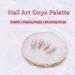 Premium Nail Art Palette - DIY Nail Polish Tool with Golden Edge for Creative Manicure Designs - Buy Online on GoSupps.com
